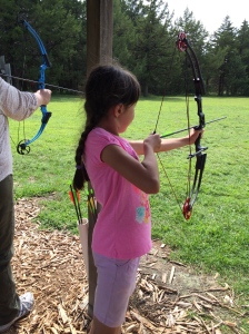 Belle loves Archery!